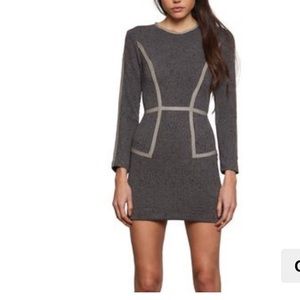 NWT Whitney Eve “Rialto” grey bodycon dress